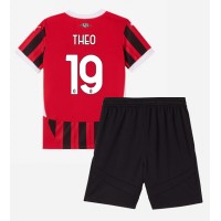 AC Milan Theo Hernandez #19 Replica Home Minikit 2024-25 Short Sleeve (+ pants)